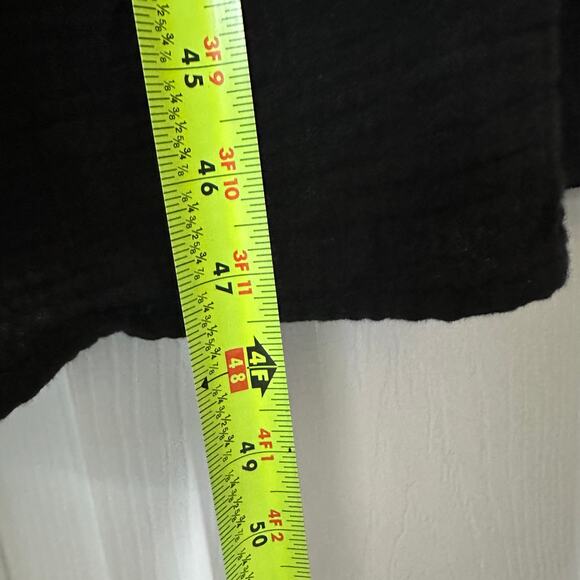 Maurices Tiered Dress XL Black Cotton Double Gauze Coastal Boho Cottage $45 - Picture 5 of 10